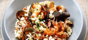 Risotto ai frutti di mare surgelati